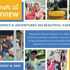 Summer at Riverview offers programs for three different age groups: Middle School, ages 11-15; High School, ages 14-19; and the Transition Program, GROW (Getting Ready for the Outside World) which serves ages 17-21.⁠
⁠
Whether opting for summer only or an introduction to the school year, the Middle and High School Summer Program is designed to maintain academics, build independent living skills, executive function skills, and provide social opportunities with peers. ⁠
⁠
During the summer, the Transition Program (GROW) is designed to teach vocational, independent living, and social skills while reinforcing academics. GROW students must be enrolled for the following school year in order to participate in the Summer Program.⁠
⁠
For more information and to see if your child fits the Riverview student profile visit stacytravelplanner.com/admissions or contact the admissions office at admissions@stacytravelplanner.com or by calling 508-888-0489 x206